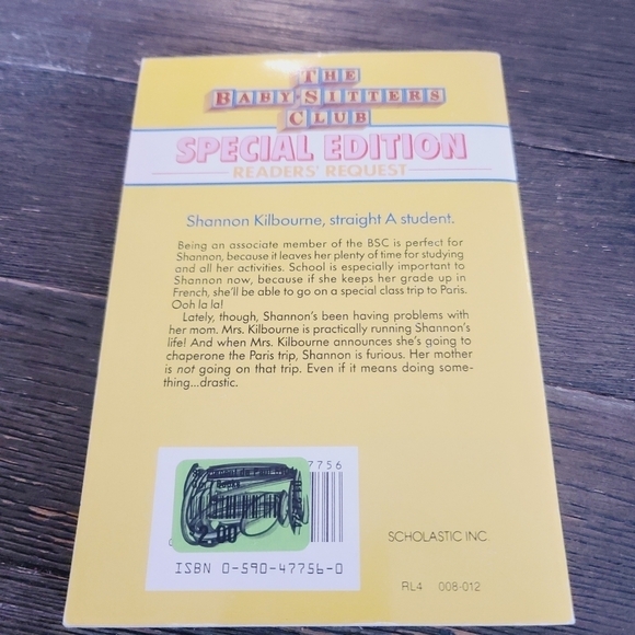 Vintage 90s The Babysitters Club Special Edition Shannon's Story Book - Picture 2 of 6